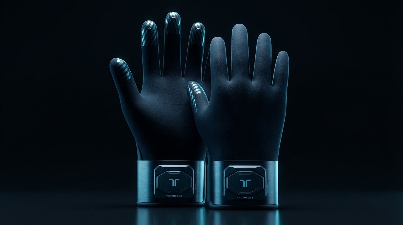 Editorial illustration for Three Haptic Feedback Technologies for VR/AR: How to Match Vibrotactile, Pneumatic, and EMS to Your Project